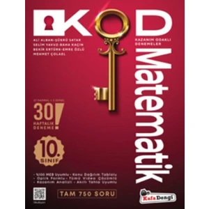 Kafa Dengi Yayınları 10. Sınıf KOD Matematik Haftalık Sarmal Deneme