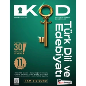 Kafa Dengi Yayınları 11.Sınıf Kod Türk Dili ve Edebiyatı Kazanım Odaklı Denemeleri