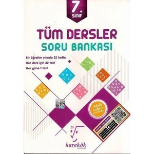 7. Sınıf Çözümlü Tek Kitap Tüm Dersler Soru Bankası