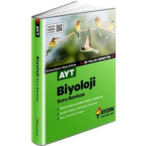 Aydın Yayınları AYT Biyoloji Soru Bankası Ciltli 125 Sayfa Üniversite Sınavlarına Hazırlık