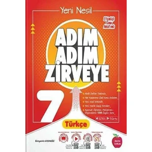 Newton Yayınları 7. Sınıf Türkçe Adım Adım Zirveye Soru Bankası (Ciltli)