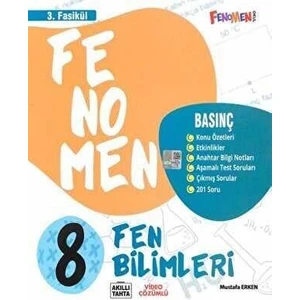 Fenomen Yayınları 8. Sınıf 2023 Fen Bilimleri 3. Fasikül Basınç