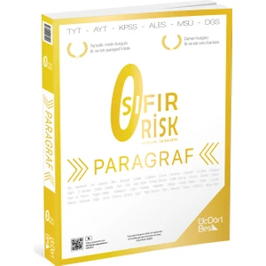 ÜçDörtBeş Yayınları Paragraf Sıfır Risk