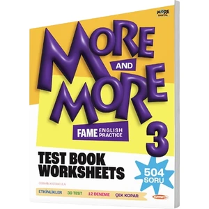Kurmay Yayınları 3.Sınıf More & More Englısh Worksheets & Test Book