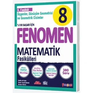Gama Yayınları Fenomen 8. Sınıf LGS Matematik 6. Fasikül Konu Özetli Soru Bankası