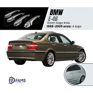 Fams Otomotiv Bmw E-46 Krom Kapı Kolu 4 Kapı 1998-2005 P.çelik uyumlu
