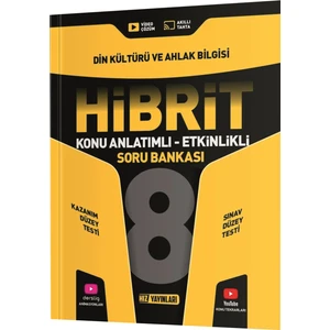 Hız Yayınları 8. Sınıf Din Kültürü Konu Anlatımlı Etkinlikli Hibrit Soru Bankası
