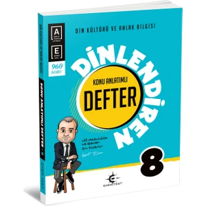 Eker Test Yayınları Dinlendiren Defter 8. Sınıf Din Kültürü ve Ahlak Bilgisi