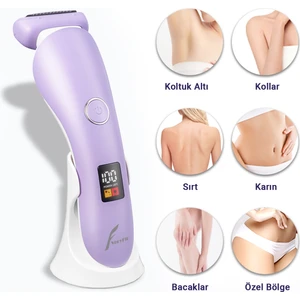 Ipx7 Su Geçirmez 3 In 1  Epilatör Bacak Sırt Yüz Bikini Bölgesi