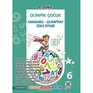 Altın Nokta Yayınevi 6. Sınıf Olimpik Çocuk Deneme Sınavı Kanguru - Olimpiyat Zekâ Kitabı Tamamı Çözümlü