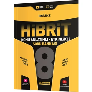 Hız Yayınları 8. Sınıf İngilizce Hibrit Konu Anlatımlı Etkinlikli Soru Bankası