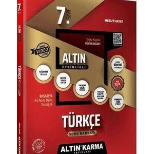 Altın Karma Yayınları 7. Sınıf Türkçe Altın Etkinlikli Kazanım Soru Bankası