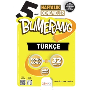 Günay Yayınları 5. Sınıf Bumerang 32 Haftalık Türkçe Denemeleri