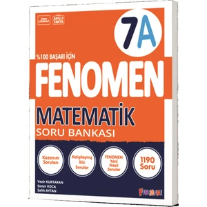 Fenomen Okul 7. Sınıf Matematik Soru Bankası A Yeni Nesile Kolay Geçiş