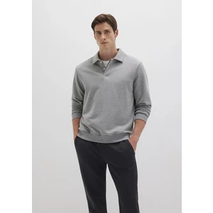 Polo Yaka Gri Sweatshirt 0S10420-80018