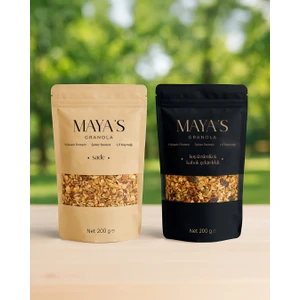 2'li Granola (200GR Sade, 200GR Kuş Üzümü ve Kabak Çekirdekli)