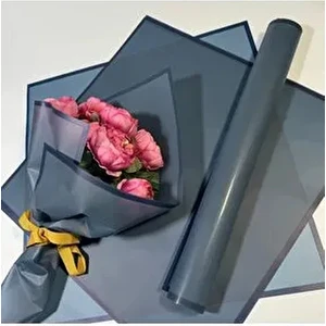 Çiçek Buket Kağıdı Lacivert Çerçeve Lacivert Zemin Mat OPP-55X55CM-20SAYFA