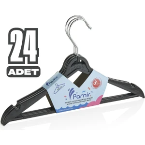 Beray Home 24 Adet Özel Tasarım Ahşap Görünümlü Çocuk ve Bebek Kıyafet Askısı Elbise Askısı