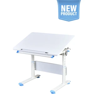 Mini  Simple Çalışma Masası, Yükseklik Ayarlı Çalışma Masası, Kız-Erkek Çocuk Beyaz Ders Çalışma Masası