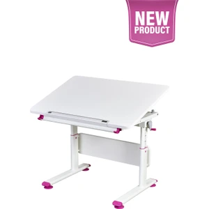 Mini  Simple Çalışma Masası, Yükseklik Ayarlı Çalışma Masası, Kız-Erkek Çocuk Ekru Ders Çalışma Masası
