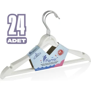 Beray Home 24 Adet Özel Tasarım Ahşap Görünümlü Çocuk ve Bebek Kıyafet Askısı Elbise Askısı