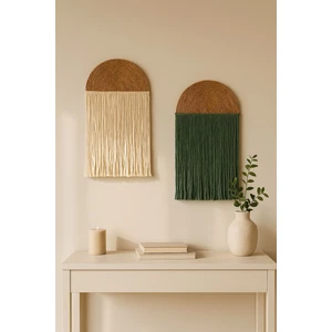 Pinterst Tarzı Bohem Makrome Duvar Süsü Balkon Süsü