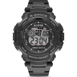 Rwr Collection Genç-Çocuk Dijital Siyah Silikon Kol Saati TCTSR004601S0282