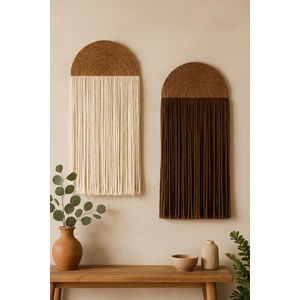 Pinterst Tarzı Bohem Makrome Duvar Süsü Balkon Süsü