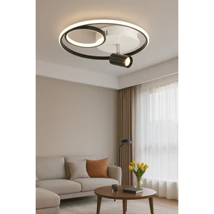 ESSLİGHT AÇELYA 45 CM PLAFONYER LED AVİZE 3 RENK IŞIK MODLU (BEYAZ SARI GÜN IŞIĞI)SALON OTURMA ODASI YATAK ODASI OFİS