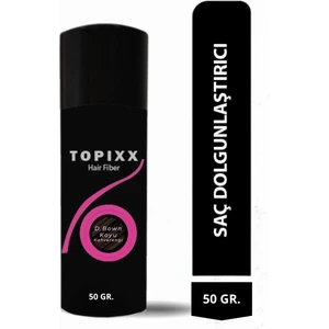 Topixx Hair Fiber Koyu Kahve/Dark Brown 50 Gr. Saç Tozu Topik ,Saç  Kapatıcı Toz