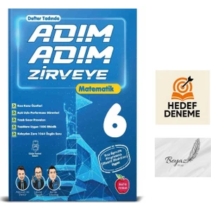 Newton 6.sınıf Adım Adım Zirveye Matematik Soru Bankası Hedef Deneme