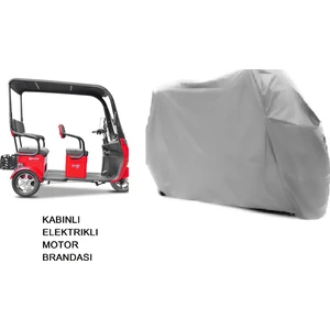 Kuba Optimus Max Kabinli 3 Tekerlekli Motor Brandası Su Geçirmez Branda