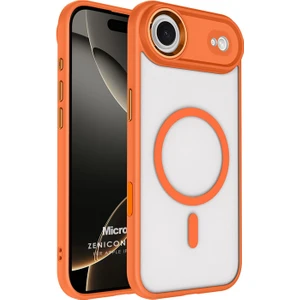 Apple iPhone 17 Air Kılıf Zenicon Magsafe Turuncu