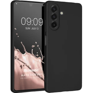 Matte Silicone Samsung Galaxy A17 Kılıf Siyah