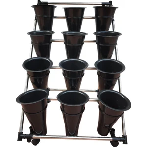 Tekerlekli Metal Saksı Standı
