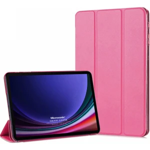 Samsung Galaxy Tab S10 Lite Kılıf Slim Translucent Back Smart Cover Pembe