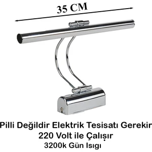 Flüt Aplik 35 cm LED Duvar Lambası 3200K Gün Işığı