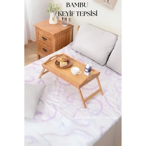 Katlanabilir Bambu Keyif Tepsisi