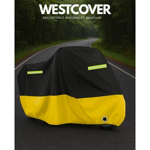 Honda cl 250 Uyumlu(Sarı-Siyah) Reflektörlü Motosiklet Brandası Motor Örtüsü