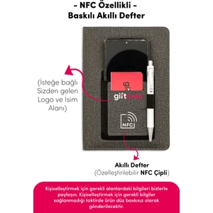 Kişiye Özel Nfc Çipli Termo Deri Defter – Cepli, Tarihsiz ve Özelleştirilebilir