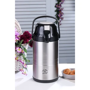 3.5 Litre Çift Kat Paslanmaz Çelik Termos(Ev, Iş Yeri, Restoran, Otel, Piknik ve Organizasyonlar)