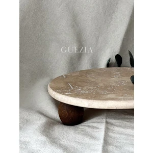 Traverten Mermer Sunumluk / 25 cm