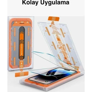 Apple iPhone 17 Uyumlu Çekmeli Kırılmaz Cam Ekran Koruyucu Full Hd, Kolay Uygulama