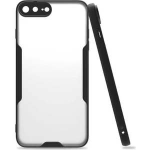 iPhone 7 Plus Kılıf Omsy Parfe Kapak-Siyah