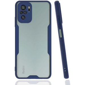 Xiaomi Redmi Note 10S Kılıf Omsy Parfe Kapak-Lacivert