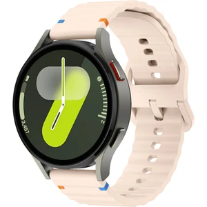 Huawei Watch Gt 5 46 mm Ile Uyumlu (22 Mm) Dalgalı Dikiş Detaylı Silikon Saat Kordonu