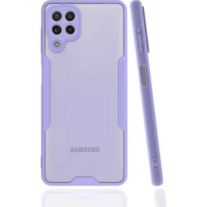 Galaxy M22 Kılıf Omsy Parfe Kapak-Mor