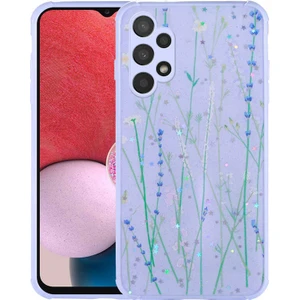 Galaxy A13 4g Kılıf Simli Desenli Kamera Korumalı Parlak Omsy Popy Kapak-Dallar