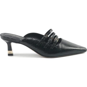 Nine West Barbara 5pr Siyah Kadın Topuklu Terlik