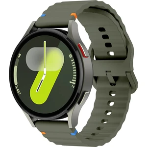 Huawei Watch Gt 5 46 mm Ile Uyumlu (22 Mm) Dalgalı Dikiş Detaylı Silikon Saat Kordonu